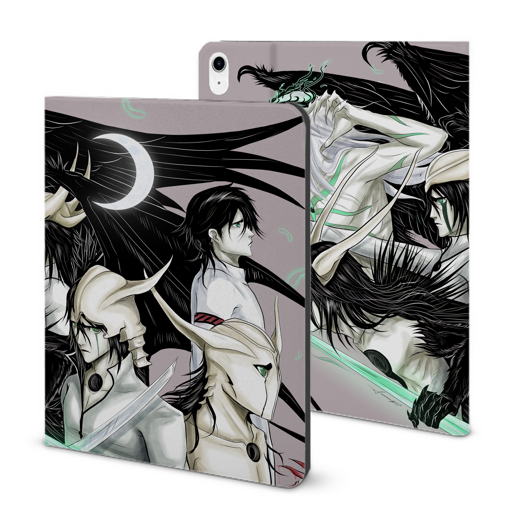 （画像用） ブリーチ BLEACH IPad ケース ブック型 PUレザー TPU 耐衝撃 軽量 薄型 ペン収納なし 全面保護 IPad 各モデル対応